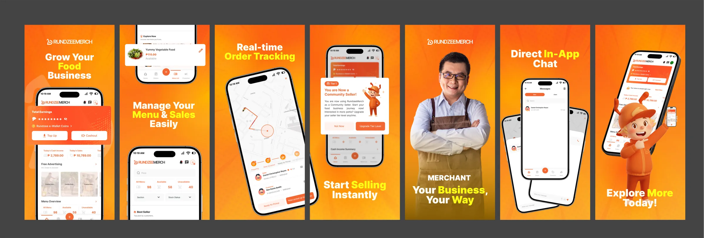 Rundzee Merch app store screenshots