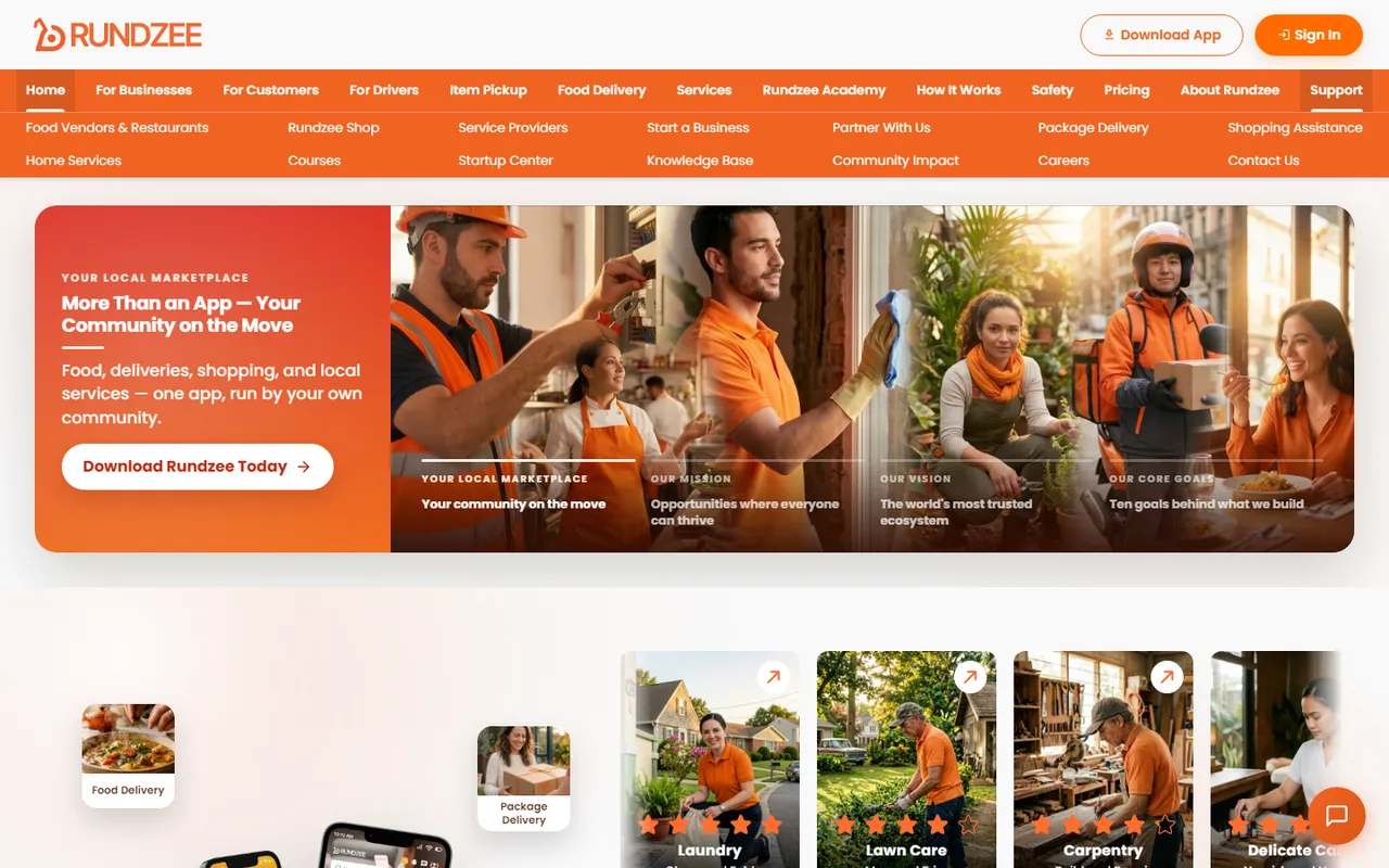 Home page of rundzee.com
